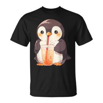 カワイイ ペンギンドリンク バブルティー ペンギンボバ Tシャツ - Kawaiitshirt