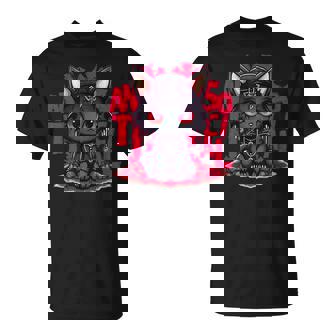カワイイアニメ ゴシックキャット 反社会的 内向性 メンヘラ Tシャツ - Kawaiitshirt