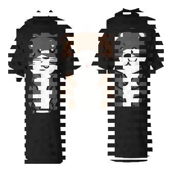 カワウソの赤ちゃん 動物 かわいい シンプルな小さなカワウソ Tシャツ - Kawaiitshirt