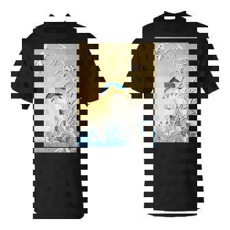 カワセミ 鳥 動物 ヴィンテージ 和 浮世絵 自然 江戸 Tシャツ - Kawaiitshirt