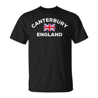 カンタベリー イングランド イギリス イギリス シティ ユニオンジャック フラッグ Tシャツ - Kawaiitshirt