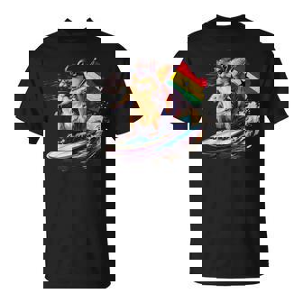 ガーナ プライド サーフィン リス ガーナのルーツ ガーナ国旗 Tシャツ - Kawaiitshirt
