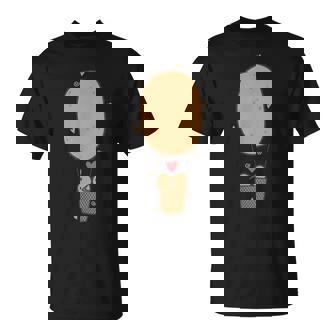 キウイフルーツバルーンで飛ぶ2羽のキウイ鳥。 Tシャツ - Kawaiitshirt