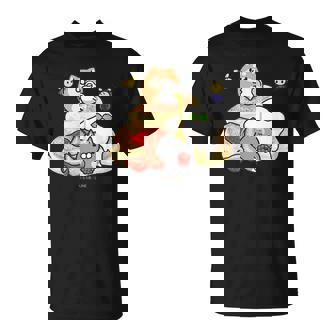 キッズ ボンレス犬とボンレス猫 パンケーキ Tシャツ - Kawaiitshirt