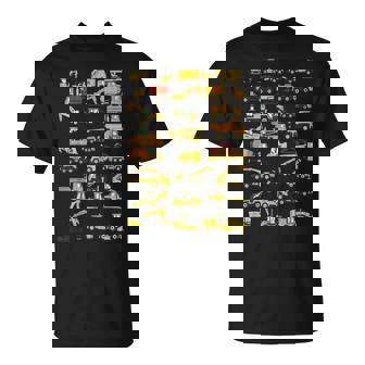 キッズ 建設車両 男の子 コンクリートミキサー クレーン Tシャツ - Kawaiitshirt