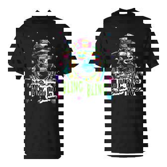 キラキラ光るクールなゴリラとジュエルヒップホップアートギャングスター Tシャツ - Kawaiitshirt