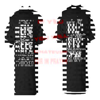 キリスト教信仰のモチベーションを高めると信じるなら Tシャツ - Kawaiitshirt