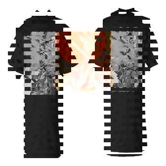 キリン 動物 日本美術 侍 浮世絵 Tシャツ - Kawaiitshirt