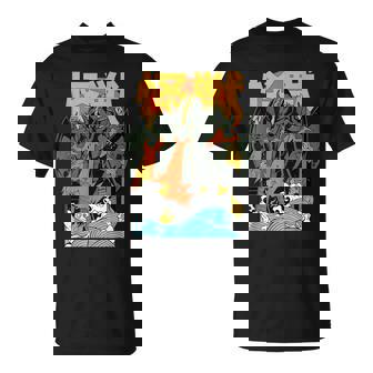 キングギドラ サンセット 和 Tシャツ - Kawaiitshirt