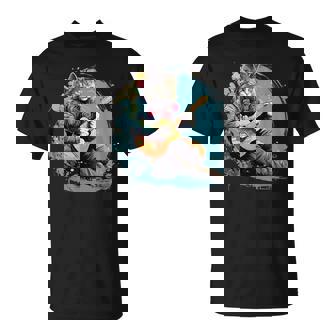 クラシックギターを弾く猫 猫 ギター 音楽 Tシャツ - Kawaiitshirt