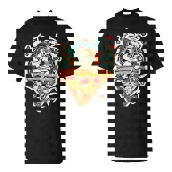 クレイジー ペパロニ ピザ キャット カルツォーネ トラ猫 ファーストフードの子猫 Tシャツ - Kawaiitshirt