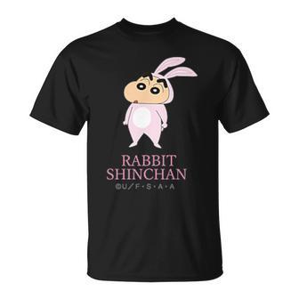 クレヨンしんちゃん うさぎしんちゃん ワンポイント Tシャツ - Kawaiitshirt