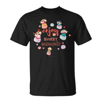クレヨンしんちゃん かすかべ防衛隊とマカロンしんちゃんのティータイム Tシャツ - Kawaiitshirt