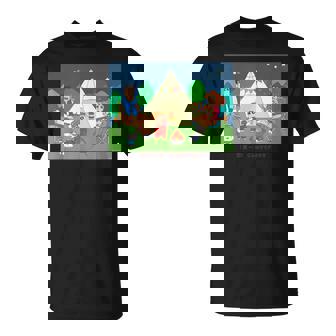 クレヨンしんちゃん 野原一家キャンプファイヤー 集合 Tシャツ - Kawaiitshirt