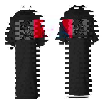 クールでかわいいアニメガールカラフルなデザインサングラス付き Tシャツ - Kawaiitshirt