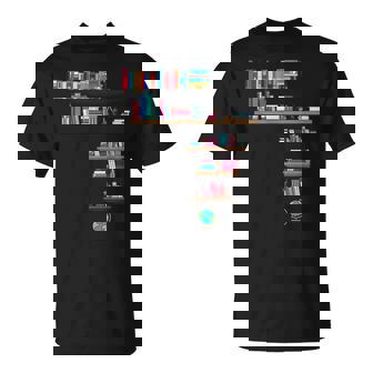 クールなアフリカの地図アート 男性 女性 アフリカの図書館読者 Tシャツ - Kawaiitshirt