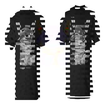 グレー 兎 うさぎ 抱っこ 抱っこ紐 Tシャツ - Kawaiitshirt