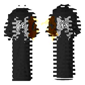 コケット チアボウ イエロー スポーツ チアリーダー チアリーダー Tシャツ - Kawaiitshirt