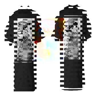 コツメカワウソ【どうぶつフレンズ】水彩画 動物 かわいい おしゃれ イラスト Tシャツ - Kawaiitshirt