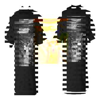 コーギー 面白いtシャツ 犬 ムンクの叫び かわいい メンズ 子供 おもしろ 服 ネタ わんこ Tシャツ - Kawaiitshirt