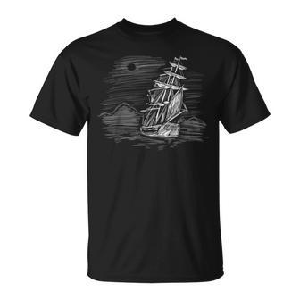コース上の帆船 Tシャツ - Kawaiitshirt