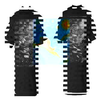 ゴッホの星空の夜のカタツムリスローモーバー動物愛好家 Tシャツ - Kawaiitshirt