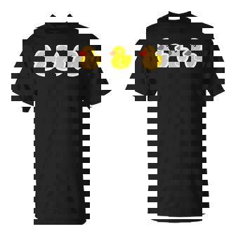 ゴムアヒル（3 スリー）黄色いアヒル お風呂のおもちゃ ラバーダック【ポップ イラスト】ゆるかわいい キャラクター Tシャツ - Kawaiitshirt