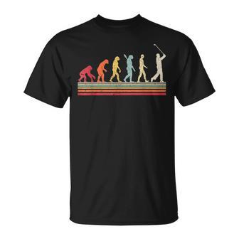 ゴルファー&ゴルファーへのレトロなゴルフエボリューションギフト Tシャツ - Kawaiitshirt