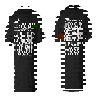 メンズ メンズ ゴルフウェア ゴルフとビール That's Why I'm Here Tシャツ - Kawaiitshirt