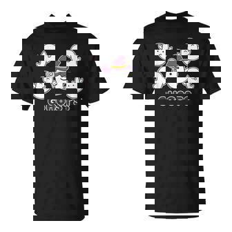 ゴースト！『おばけ 5ファイブ』【ゆるフレンズ】ハロウィンの まほうつかい お化け かわいいキャラクター イラスト Tシャツ - Kawaiitshirt