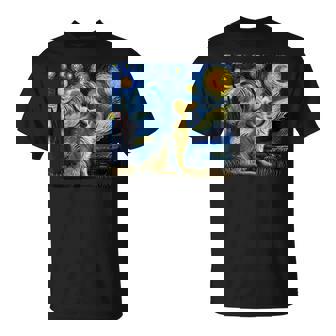 ゴールデンレトリバー 面白いtシャツ 犬 星月夜 イヌ かわいい メンズ おもしろ 服 グッズ ネタ わんこ Tシャツ - Kawaiitshirt