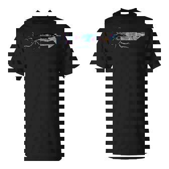 サイケデリック ジャイアントイカ カラフル 海 海の生き物 Tシャツ - Kawaiitshirt