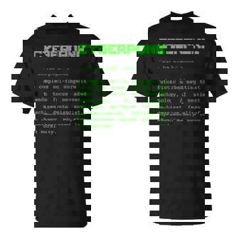 サイバーパンクの単語定義 Tシャツ - Kawaiitshirt