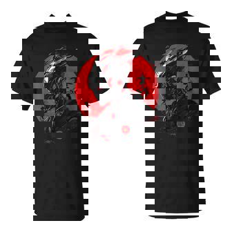 サイバーロボ サムライ メカヘルメット 日本アニメ アート Tシャツ - Kawaiitshirt