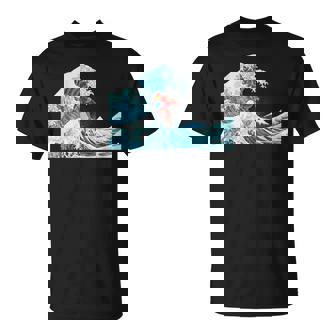 サムライサーフィン神奈川大波-クールサーファー Tシャツ - Kawaiitshirt