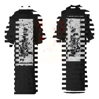 サムライ戦士 カエル グラフィック カッコいい 日本美術 カエル Tシャツ - Kawaiitshirt