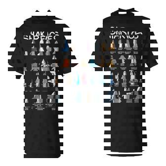 サメの顔タイプ 捕食者 面白いサメ 魚 サメ Tシャツ - Kawaiitshirt