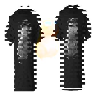 サングラスをかけたカピバラ Be Capy カピバラ げっ歯類 Capybara Tシャツ - Kawaiitshirt