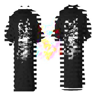 サングラスをかけたハスキー犬 私はシベリアンハスキーが大好きです。 Tシャツ - Kawaiitshirt