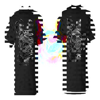 サングラスをかけたフレンチ・ブルドッグ ブルドッグ・マスティフ Tシャツ - Kawaiitshirt