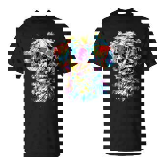 サングラスをかけたマルチーズ マルチーズ犬は甘いマルチーズが大好き Tシャツ - Kawaiitshirt