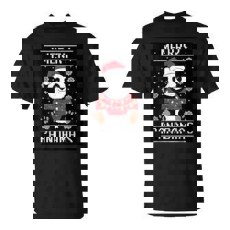 サンタ帽子付きパンダ 醜いクリスマス X-Mas Tシャツ - Kawaiitshirt