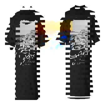 サントリーニ ギリシャ絵画 サントリーニ Tシャツ - Kawaiitshirt