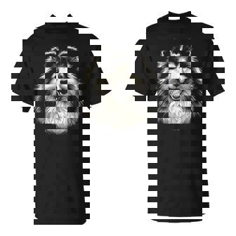 シェットランド・シープドッグ犬シェルティの顔のグラフィック アート デザイン Tシャツ - Kawaiitshirt