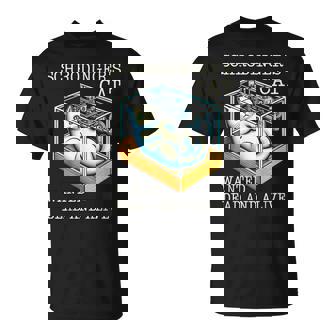 シュレディンガーの猫指名手配教授 科学物理教師 Tシャツ - Kawaiitshirt