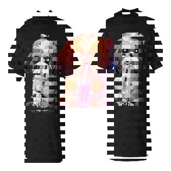 シーズー ボバティー バブルティー アニメ カワイイ 犬 Tシャツ - Kawaiitshirt