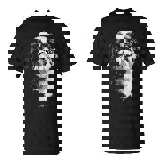 シーズー 犬 モチーフ ペット イラスト シーズー Tシャツ - Kawaiitshirt