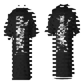 ジャック・ラッセル・テリア ギターを弾く ロックミュージック 犬好き Tシャツ - Kawaiitshirt