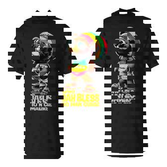 ジャマイカ かわいいラスタ テディベア ジャー ブレス レゲエ ルーツ Tシャツ - Kawaiitshirt