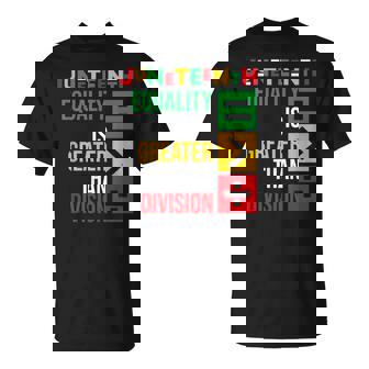 ジューンティーンスの平等は分裂よりも大きい Tシャツ - Kawaiitshirt